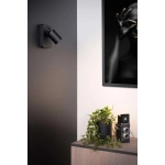 Kinkiet NIGEL LED GU10 1x5W 3000K With USB charging point czarny 09929/06/30 Lucide - zdjęcie dodatkowe 2